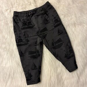 Tea Collection Charcoal Sailboat Boys Joggers